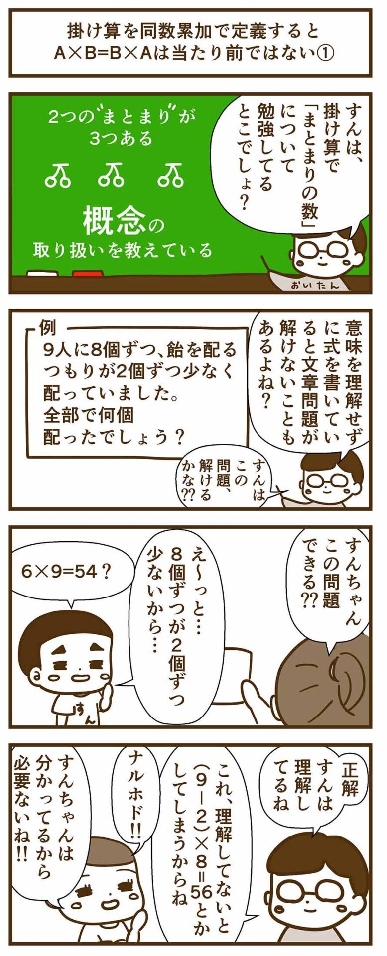 掛け算の話から数学の面白い話 掛け算シリーズ すんとコウ