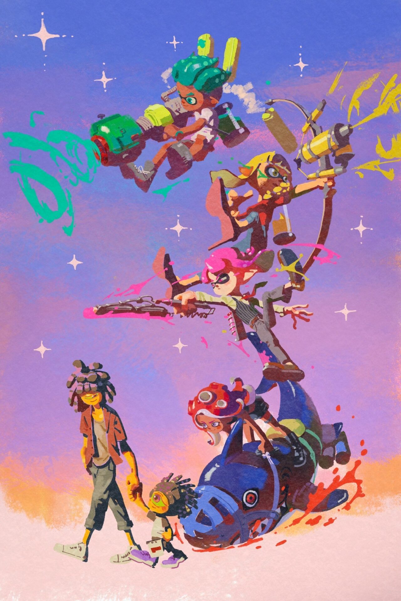 スプラの3イラスト