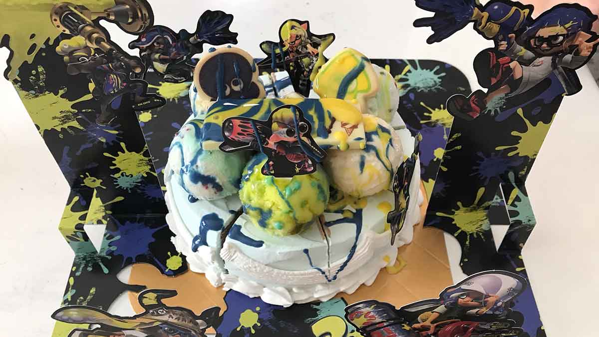 アイスケーキ塗りたくった後