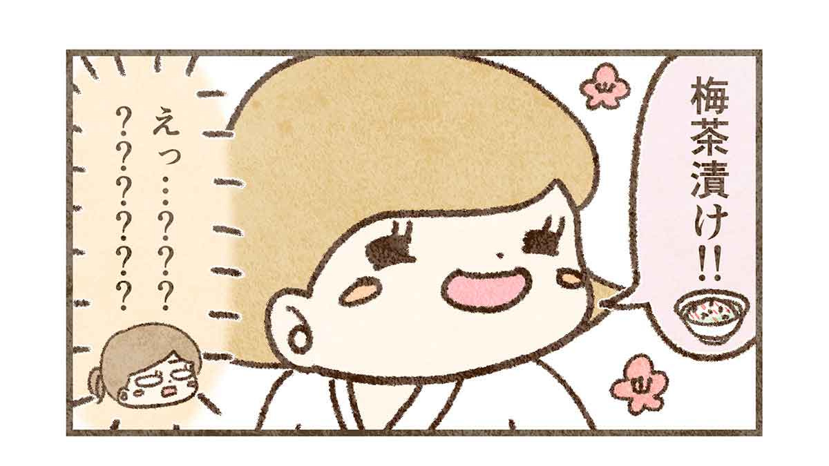 梅茶漬けが食べたいコウ