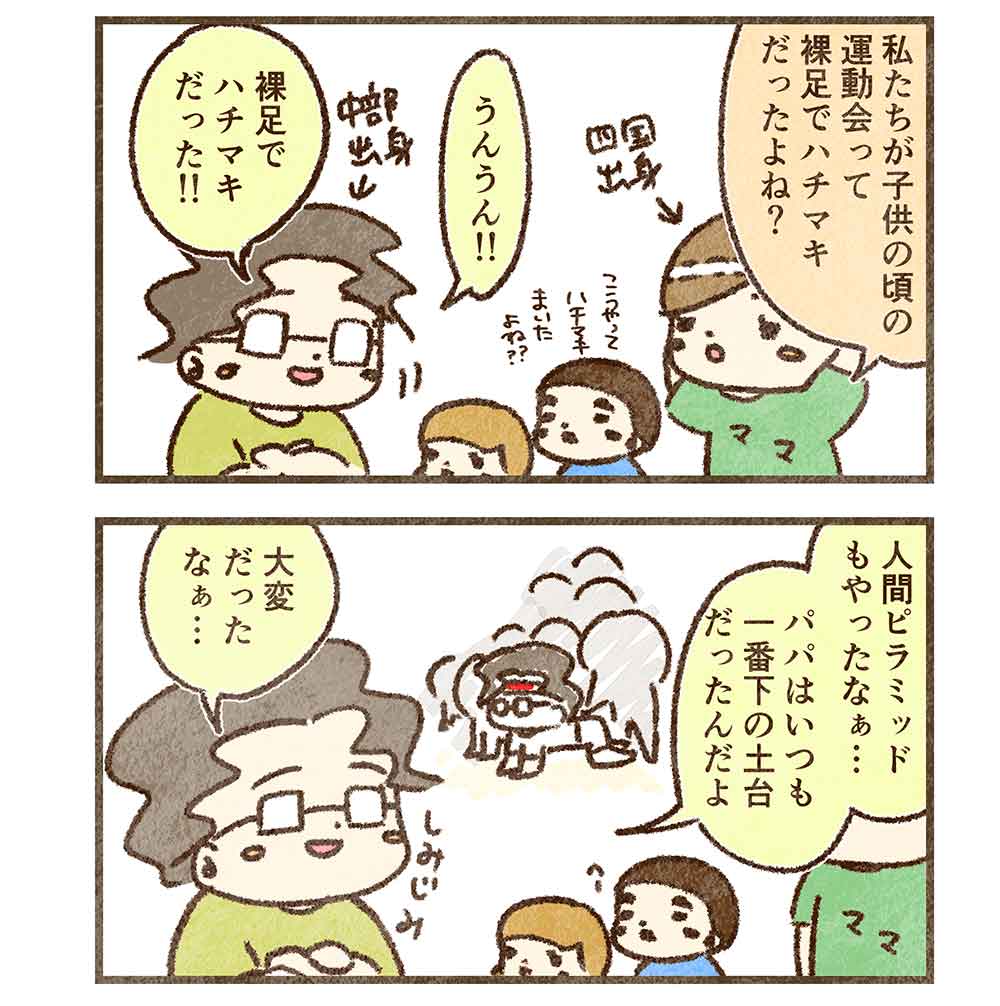 一昔前の運動会の思い出