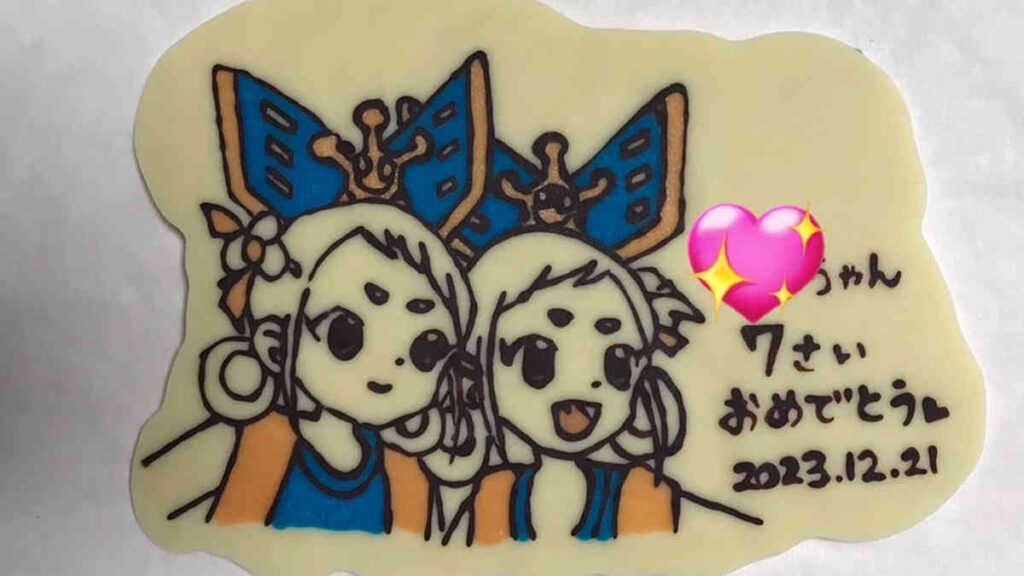 シシル&コマリキャラチョコプレート