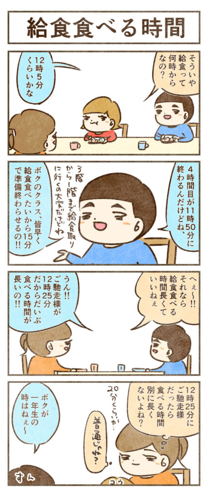 給食食べる時間