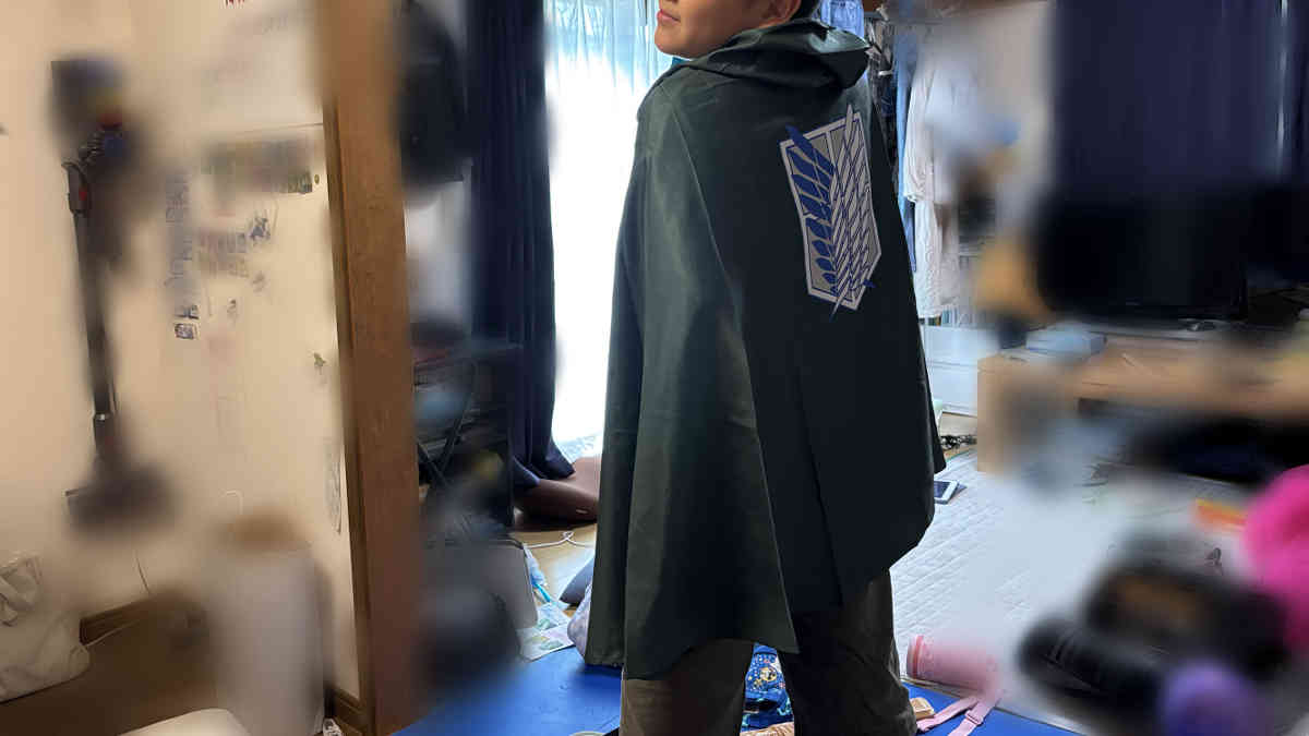 兵長マントはおるすん