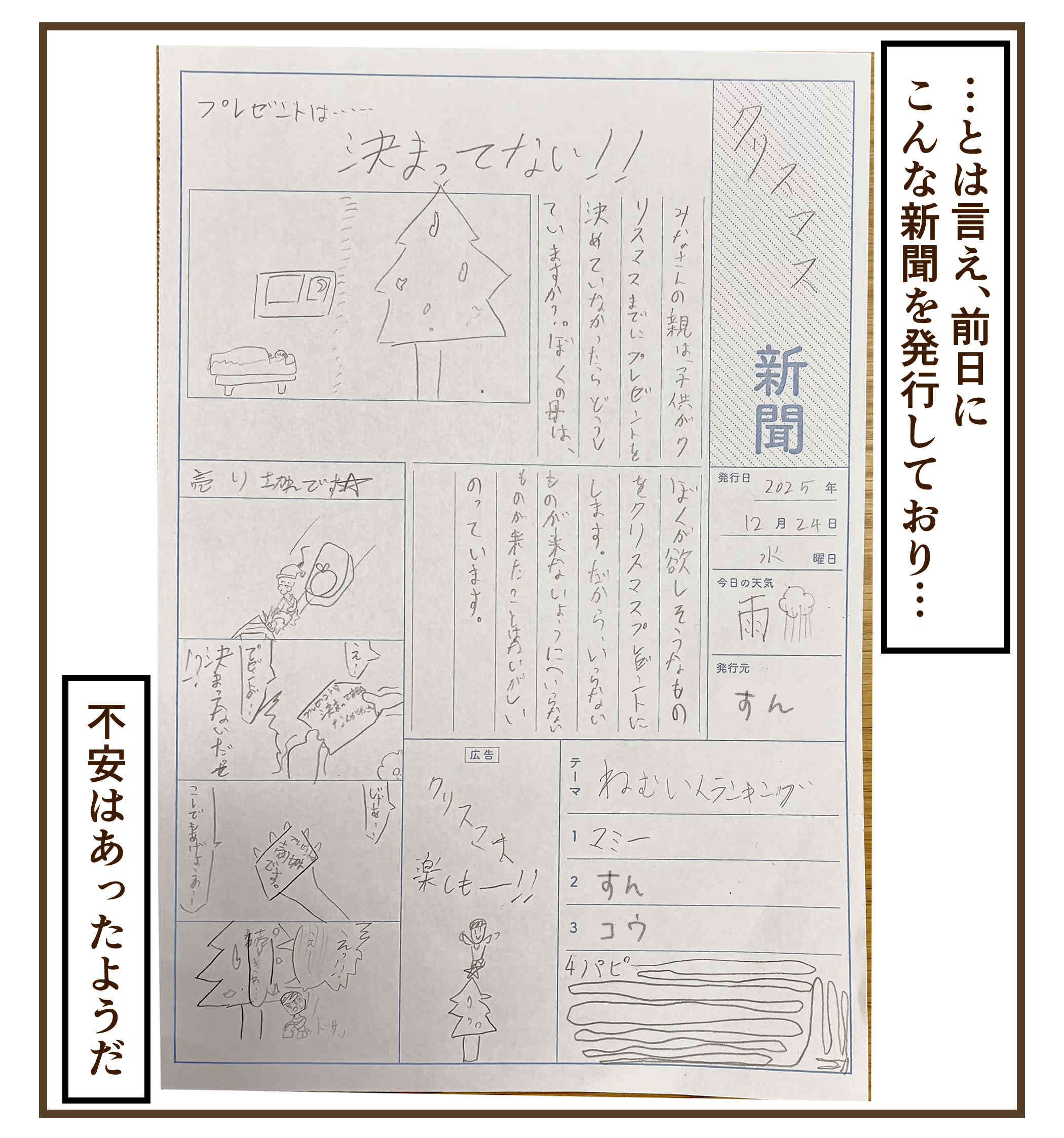 クリスマス新聞