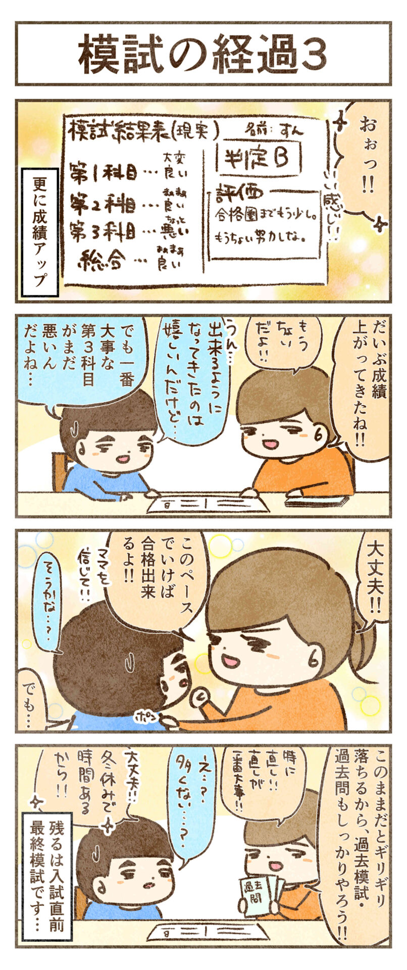 3回目の模試の結果